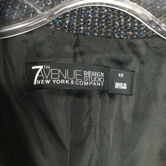 7th AVENUE DESIGN STUDIO Tweed Blazer Size 10 - Picture 3 of 9